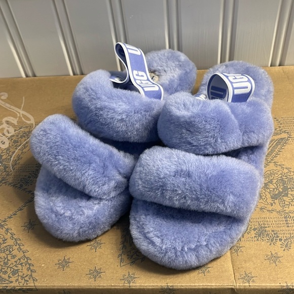 Ugg Oh Yeah Fluff Slide Slipper Size 7 NEW - Picture 2 of 13